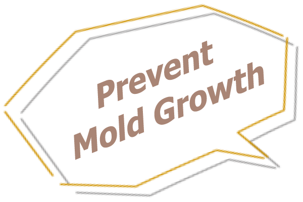 Prevent mold growth